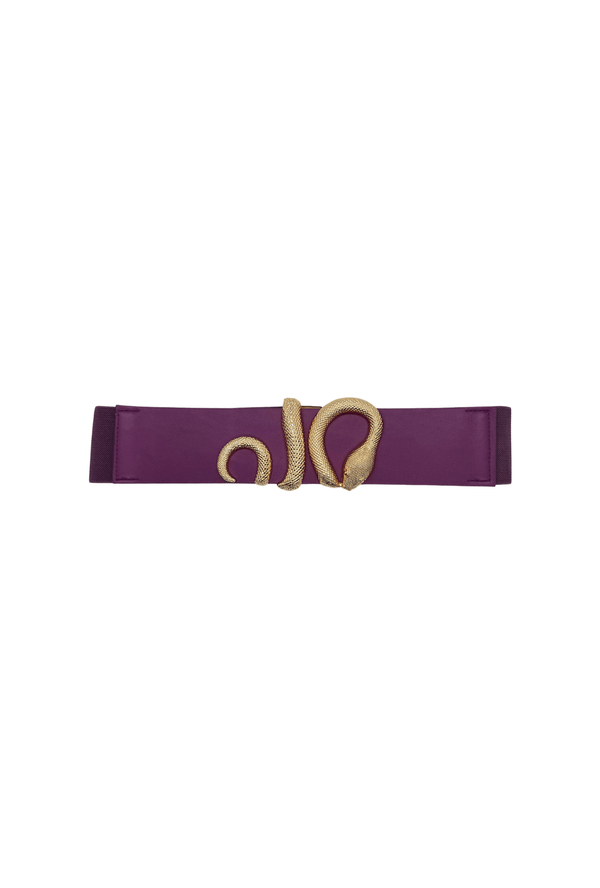 Snake Bite Belt - Eggplant