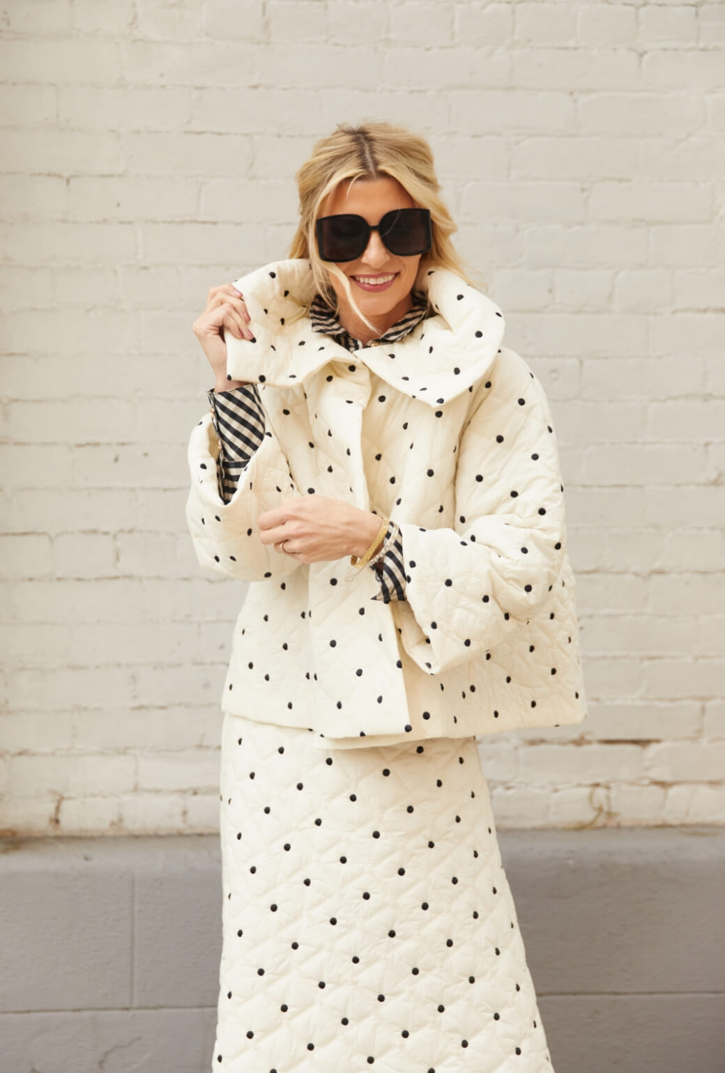 The Aprés Car Coat - Ivory Puffer