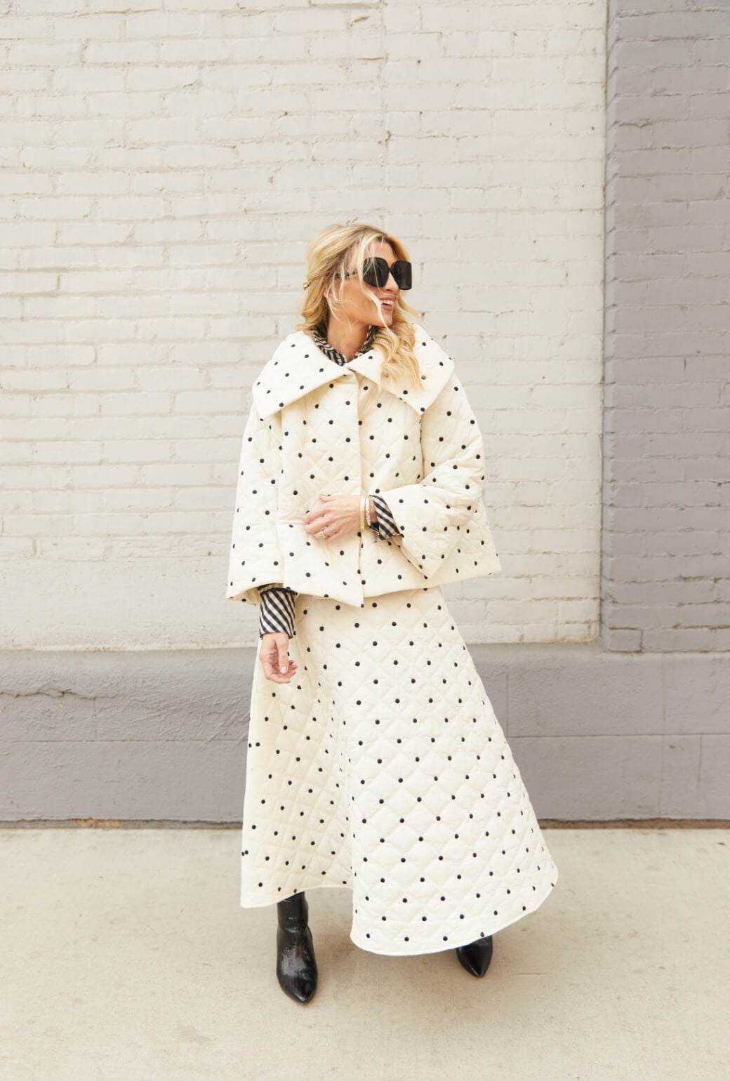 The Aprés Car Coat - Ivory Puffer