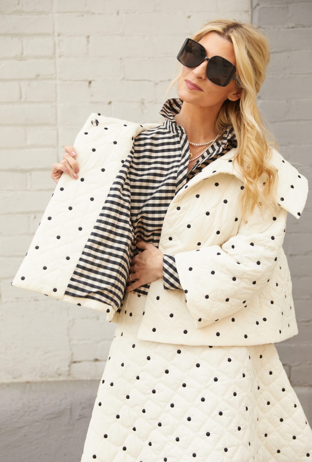 The Aprés Car Coat - Ivory Puffer