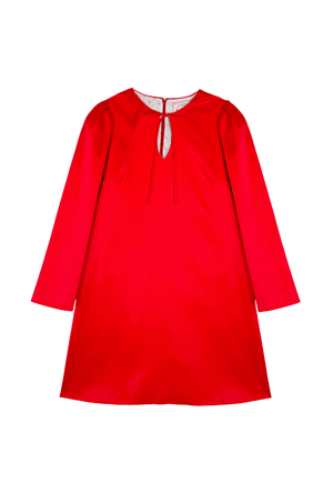 Buru + Pencil & Paper Co. The CZ Shift Dress - Red Satin