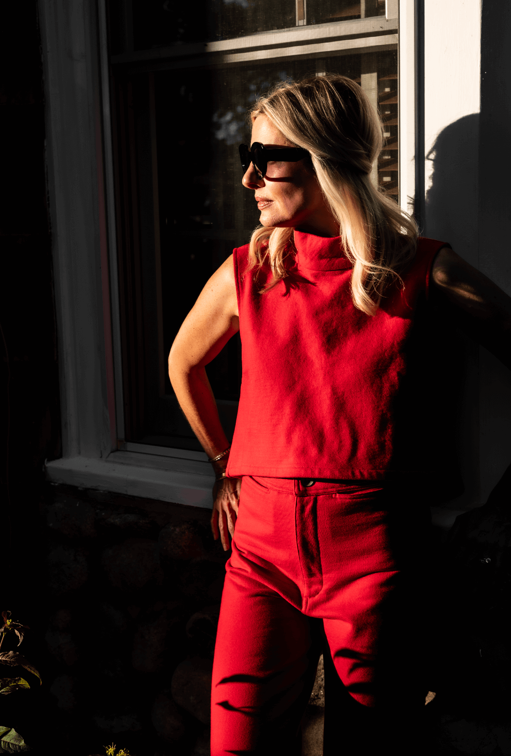 The Charlie Pant - Scarlet Knit