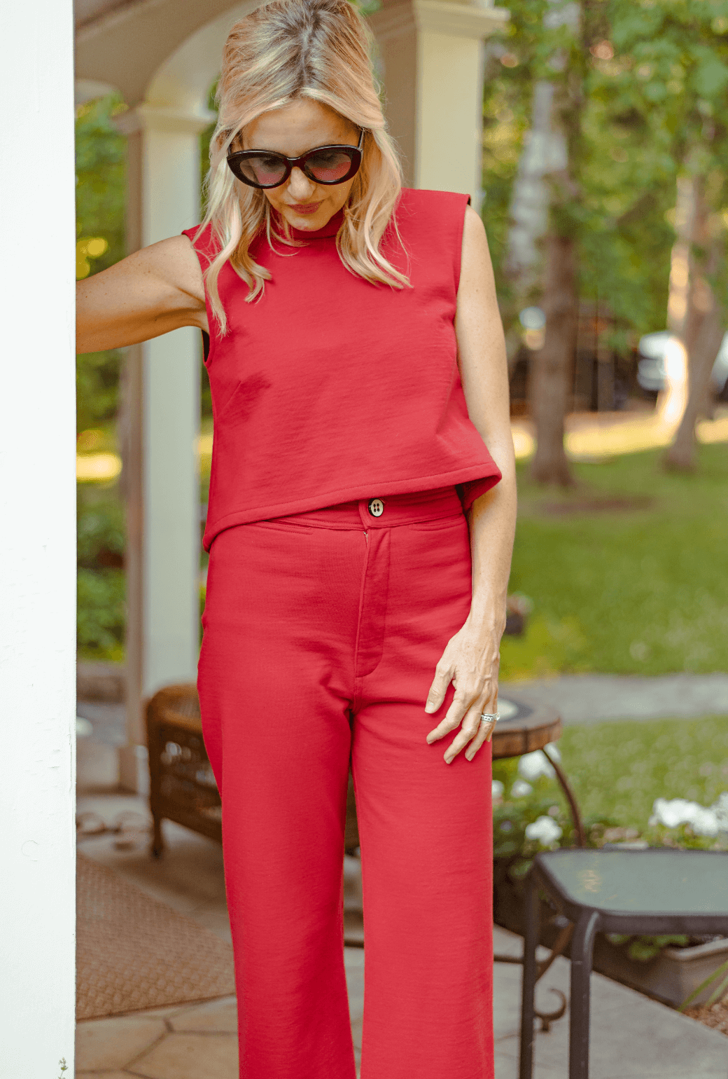 The Charlie Pant - Scarlet Knit