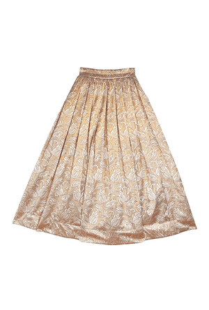 Buru + Pencil & Paper Co. The Gen Skirt - Gold Tulip Lame