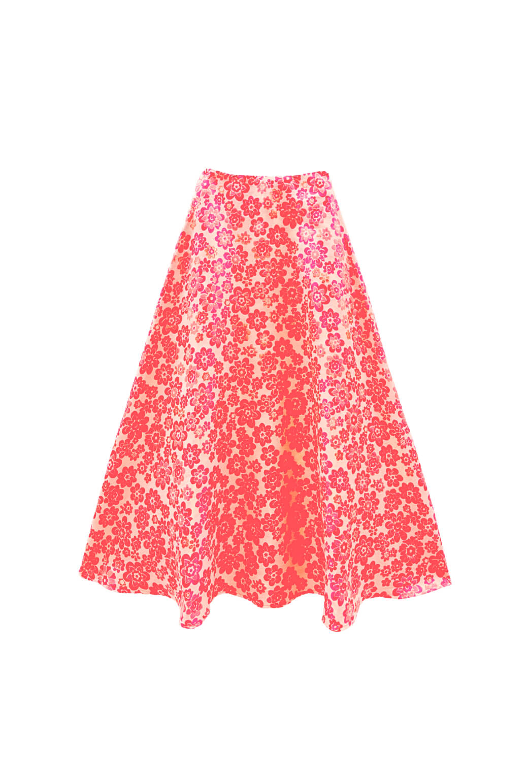 The Laura Skirt - Coral Brightline