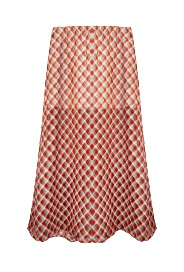 The Leland Skirt - Sheer Plaid