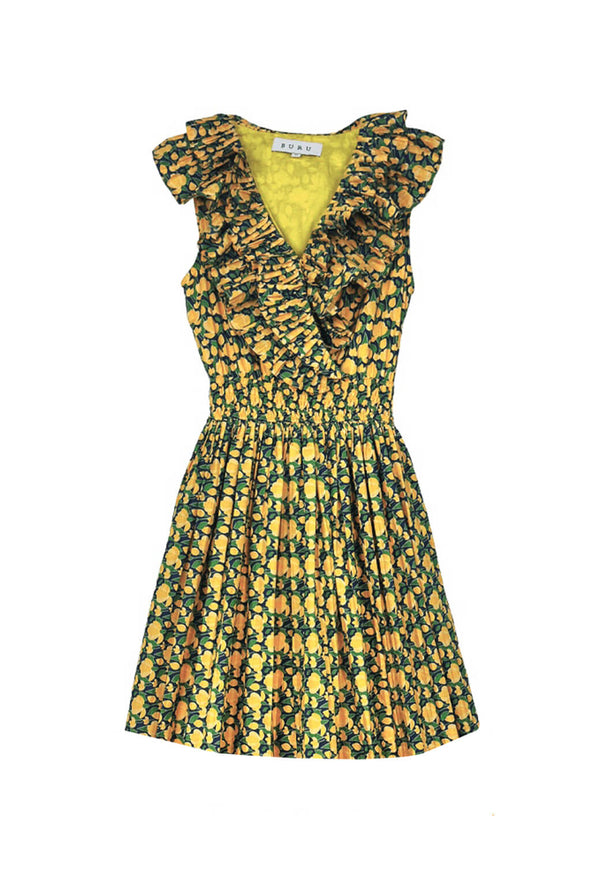 The MINI Sleeveless Blanche Dress - Yellow Tulip