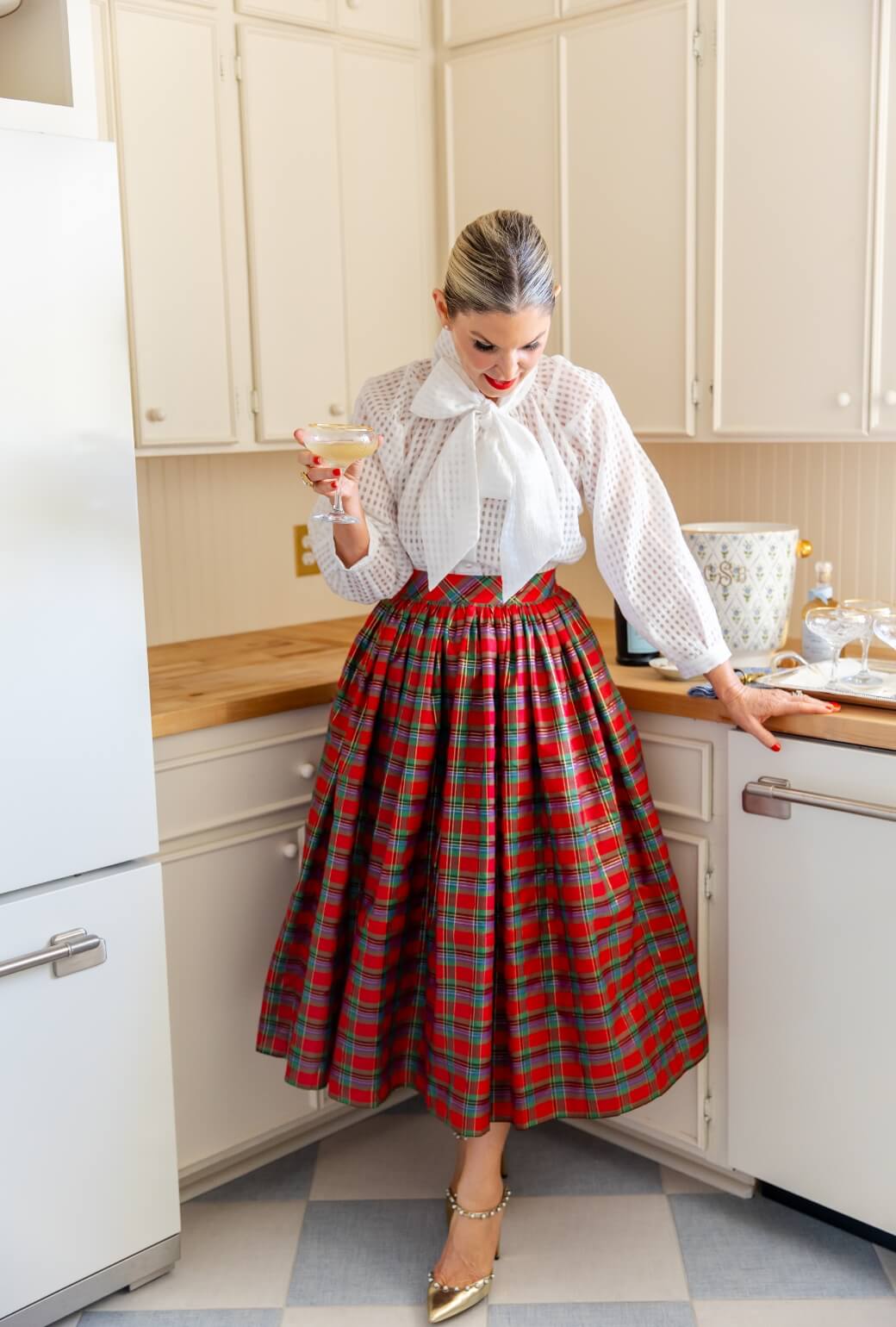 Buru + Pencil & Paper Co. The Marilyn Skirt - Shimmer Tartan