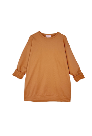 The Pullover Dress - Caramel Knit