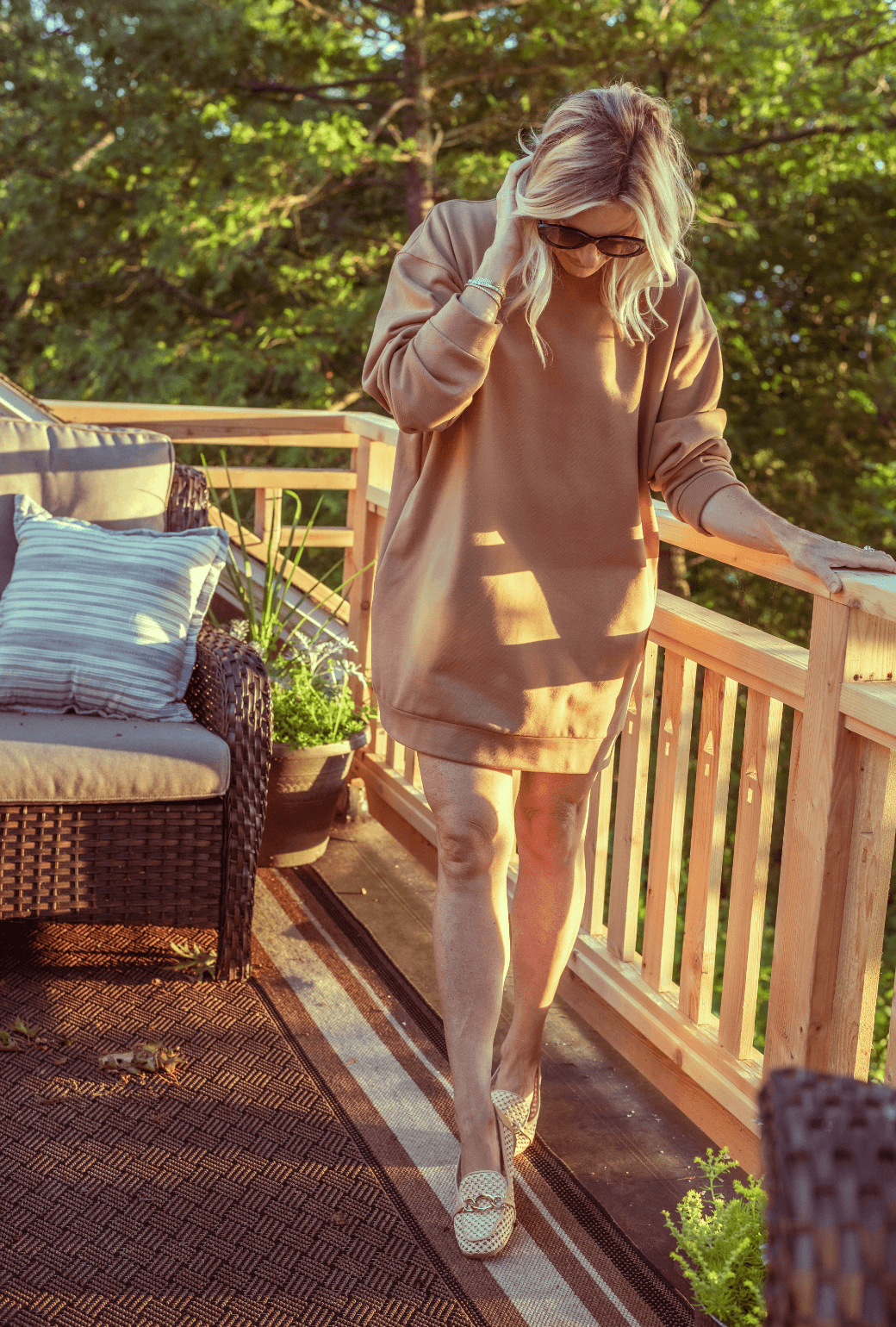 The Pullover Dress - Caramel Knit