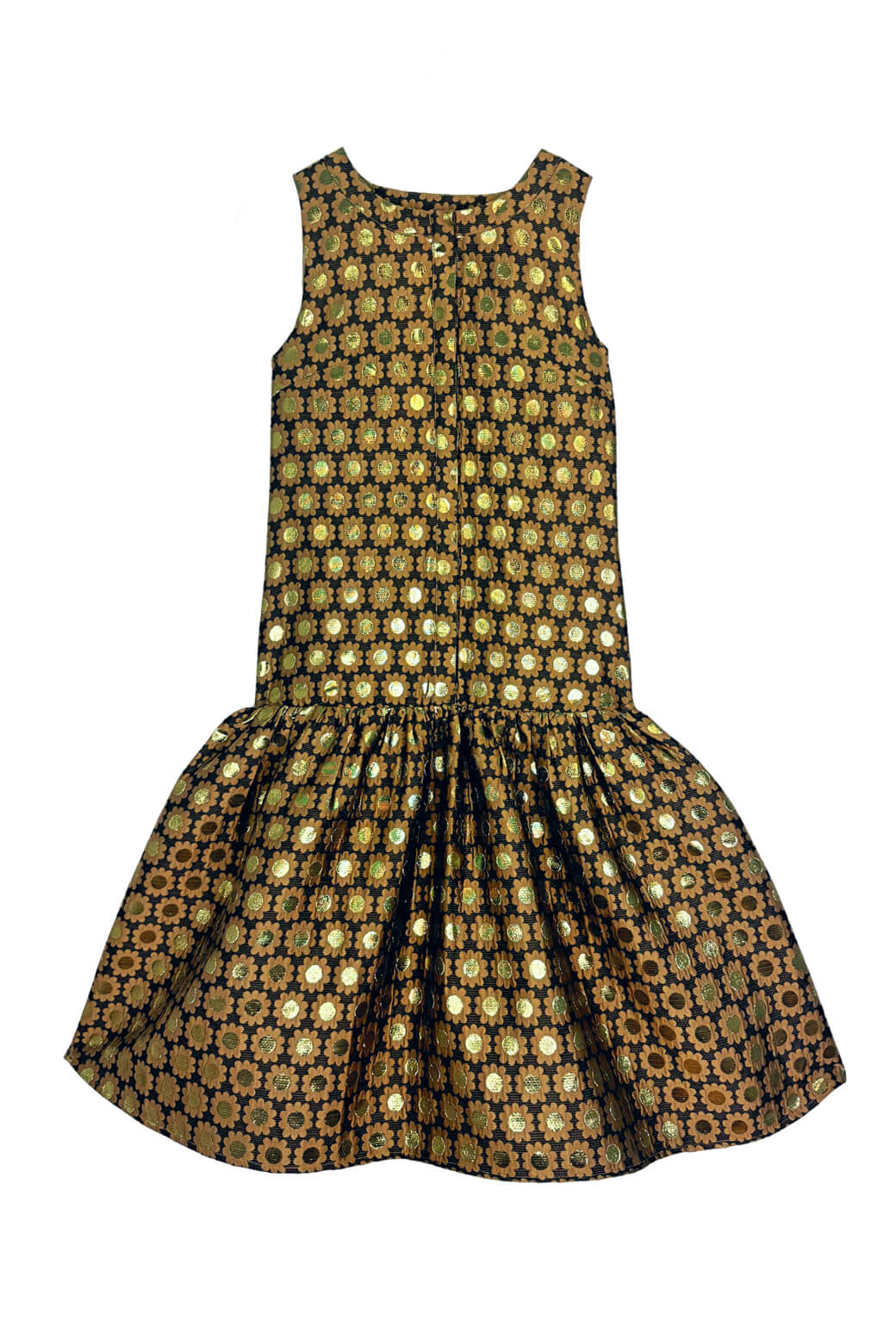 The Sophia Dress - Chocolate Daisy Brocade