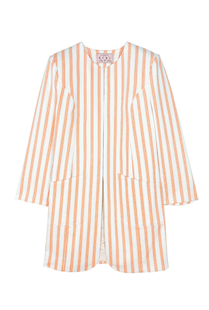 Walking Coat - L'Orange Stripe