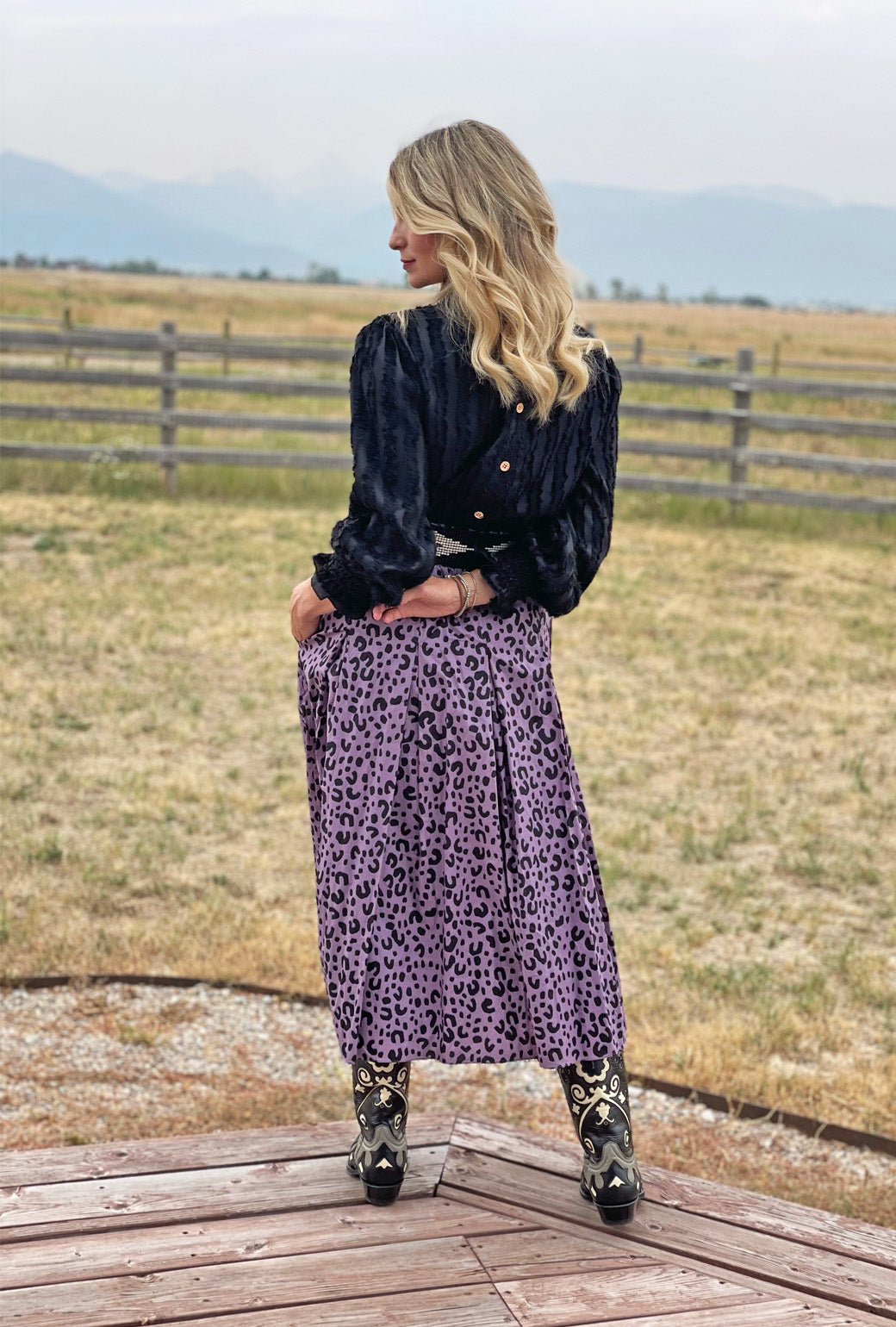 Cheetah midi skirt outlet 6.5